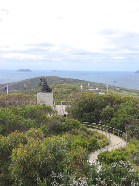 ANZAC Desert Corp Memorial from Aoex Lookout, Mount Clarence