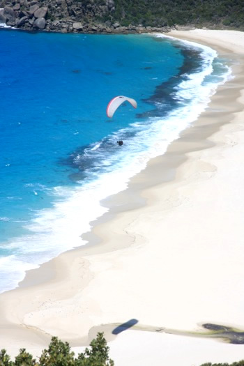 Paragliding over Shelley Beach, Albany