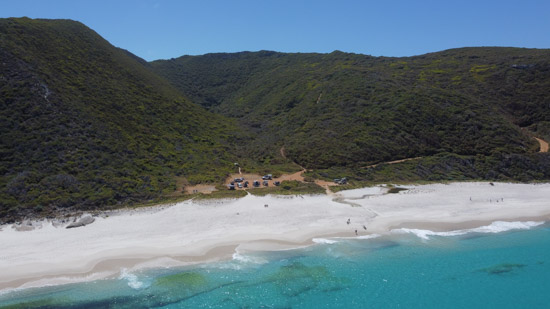 Shelley Beach, on the beach