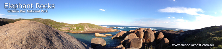 Elephant Rocks in Summer, Denmark, WA